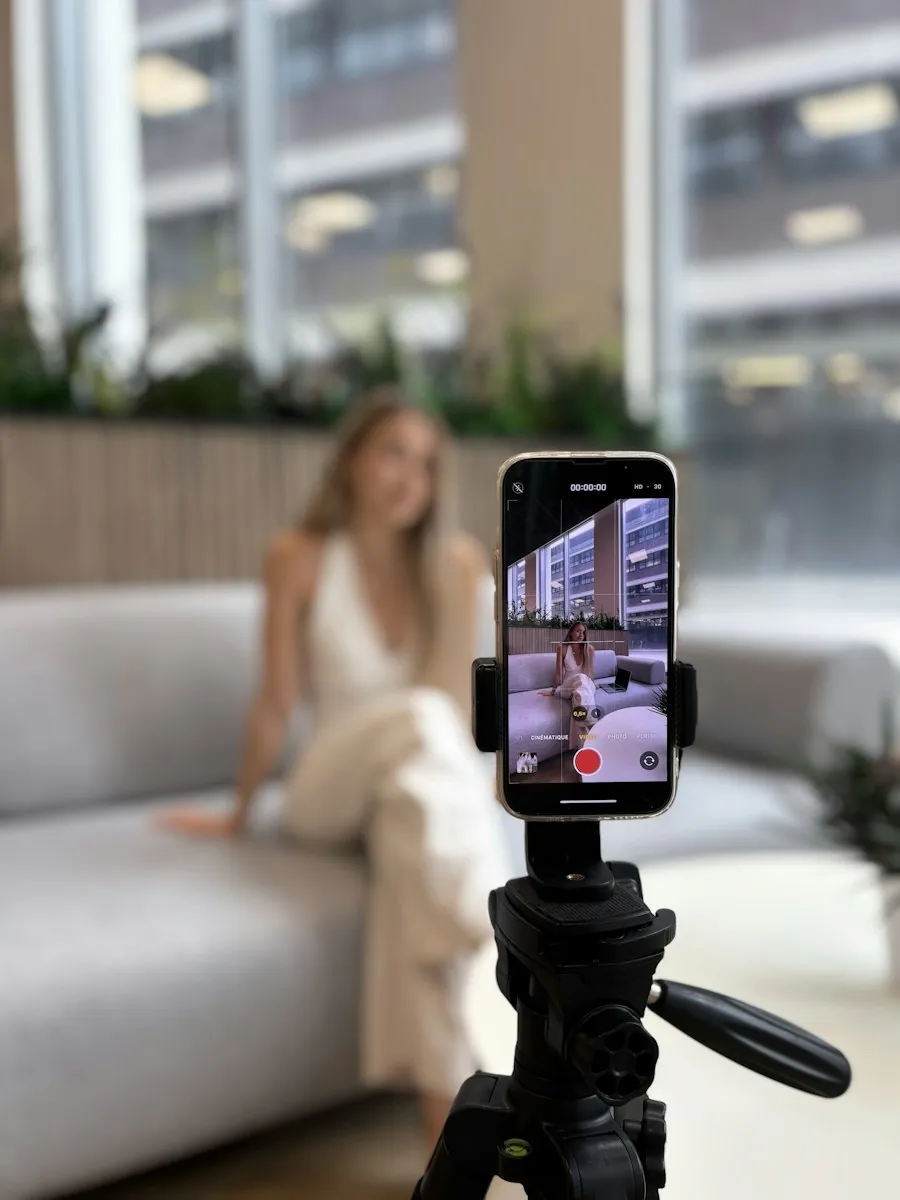 Filming content with a phone